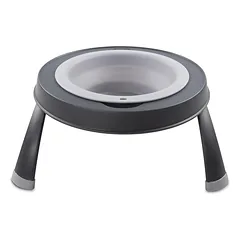 Dexas Popware sulankstomas pakeltas šėryklos stovas - sulankstomas pakeltas dubuo šunims, Niebieski / 355ml — 4 nuotrauka