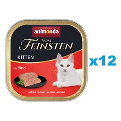 ANIMONDA Vom Feinsten Kitten su jautiena 12x100 g — 1 nuotrauka