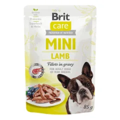 Brit Care Mini konservai su ėrienos file mažų veislių šunims - Pet24