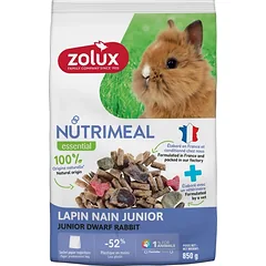 ZOLUX NUTRIMEAL 4 Karma mišinys miniatiūriniams triušiukams junior 850 g