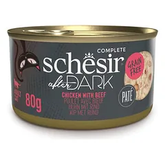 Schesir After Dark paštetas katėms su vištiena ir jautiena, 80g