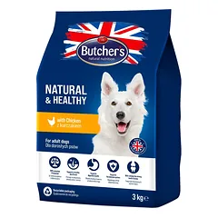 BUTCHER'S Natural&Healthy sausas maistas šunims su vištiena 3 kg