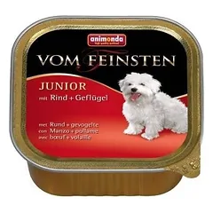ANIMONDA Dog Vom Feinsten Junior skonis: jautiena su paukštiena 22x150g