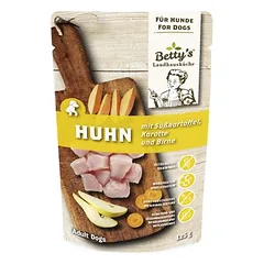Betty's Landhausküche -Hund- su vištiena ir batatais, drėgnas maistas šunims, Šunims, maišelis, vištiena su batatais 10 x 300g — 2 nuotrauka