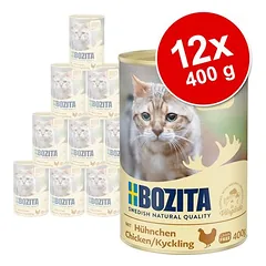 Bozita drėgnas maistas katėms, ekonominė pakuotė 12 x 400 g