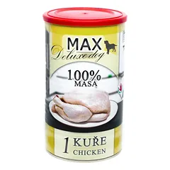 MAX Deluxe Dog 1 vištiena konservas 1200 g