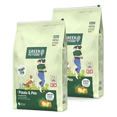 GREEN PETFOOD VeggieDog with Potato and Pea 2x10kg vegetariškas šunų maistas su bulvėmis ir žirniais