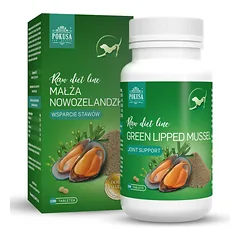 Pokusa Raw Diet Lipped Mussel 120tbl. - papildas iš Naujosios Zelandijos midijų, palaiko sąnarių funkciją