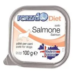 Forza10 Solo Diet Salmon drėgnas maistas šunims, su maisto netoleravimu ir alergijomis, 100 g nuotrauka