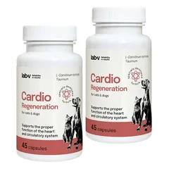 LAB-V Cardio Regeneration - Širdies ir kraujagyslių parama šunims ir katėms 2x45 kapsulės