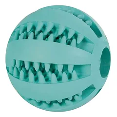 Trixie Denta Fun Mintfresh Baseball minkštas žaislas šunims su mėtos aromatu dantų masažui, 7 cm