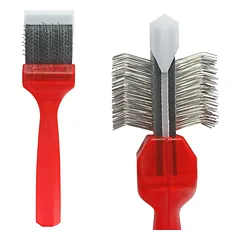 ActiVet Pro šepetys Mat Zapper - labai tvirtas, dvipusis ir lankstus šepetys, skirtas iššukuoti sąvėlas - mažas 4,5 cm