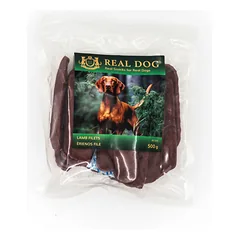 REAL DOG SNACKS Ėrienos file 500g parduotuvėje mumbo.lt