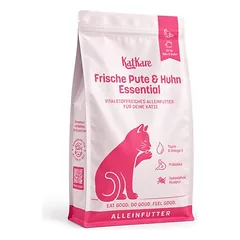 KatKare Essential su šviežia kalakutiena ir višta, sausas maistas katėms, 4 mėnesių atsargos (4x1,5kg) — 2 nuotrauka