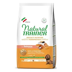 Natural Trainer Sensitive Mini Puppy Salmon sausas pašaras šunims, 2 x 2 kg — 2 nuotrauka