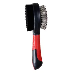 Karlie Professional Borsten- und Stiftbürste 2 in 1 rot/schwarz