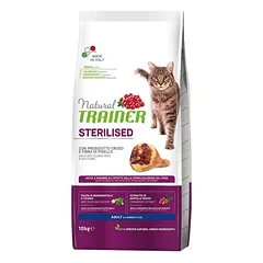 NATURAL TRAINER Cat Adult Sterilised HAM Su Vytintu Kumpiu sausas pašaras katėms, 10 kg — 2 nuotrauka