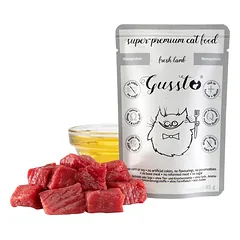 GUSSTO Gussto Fresh Lamb Šlapias maistas su aviena 85g