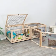 Trixie patalpų aptvaras jūrų kiaulytėms ir triušiams, L 150 x B 50 x H 60 cm — 4 nuotrauka