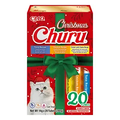 Churu Xmas dovanų dėžutė su tunu, vištiena, vištiena ir sūriu 20 vnt — 2 nuotrauka