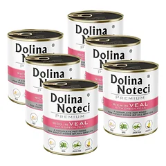 Dolina Noteci PREMIUM su veršiena ir žaliaisiais žirneliais 6x800g