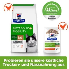 Hill's Prescription Diet j/d Metabolic + Mobility su vištiena, sausas maistas katėms, 3 - 4,9 kg — 4 nuotrauka