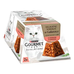 GOURMET Revelations Delikatesiniai gabalėliai lašišos drebučiuose 2x57g