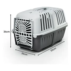 Lionto plastikinė transportavimo dėžė, antracito spalvos, B 31,5 x T 48 x H 33 cm — 5 nuotrauka