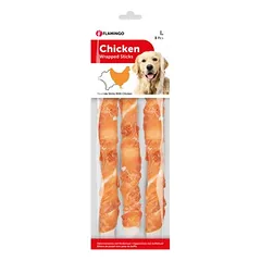 Flamingo Chick’n Wrap Stick, skanėstai šunims, Matmenys: 28 cm — 2 nuotrauka