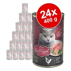 Sparpaket Leonardo Katzenfutter All Meat 24 x 400 g