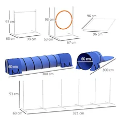 Agility rinkinys šunims 321 x 63 x 93 cm 7 vnt. — 3 nuotrauka