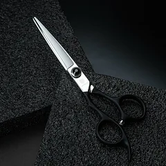 Jargem Lefty Straight Scissors - tiesios kirpimo žirklės kairiarankiams su ergonomine rankena