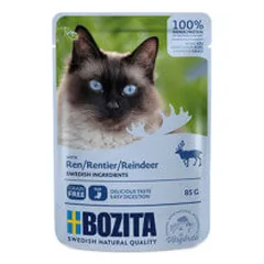 Bozita konservai su elnienos gabaliukais katėms - Pet24