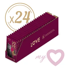 Pilnavertis konservuotas pašaras kačiukams su vištiena MY LOVE 85g x 24 — 5 nuotrauka