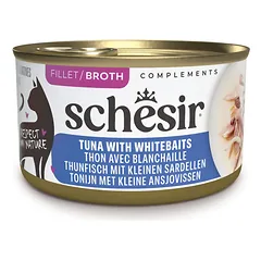 Schesir konservuotas maistas katėms su tunu ir smulkiomis žuvelėmis, 70g
