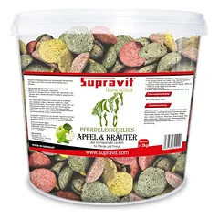 Supravit Pferdeleckerlies Apfel & Kräuter - Zuckerfreie Pferde Leckerlis