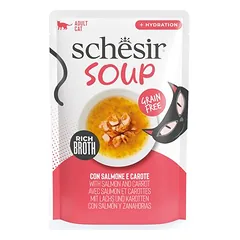 Schesir Cat Soup drėgnas maistas katėms, ekonominė pakuotė 24 x 40 g — 2 nuotrauka