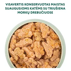 OPTIMEAL konservai suaugusioms katėms su triušiena ir morkomis 85g x 12 — 2 nuotrauka