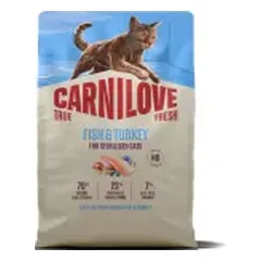 CARNILOVE CAT True Fresh Fish & Turkey Adult Sterilised