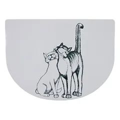 Trixie padėkliukas po dubenėliu Pussy Cat 40 X 30 cm pusiau apvalus