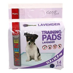 Dog Fantasy Training Pads Lavender sugeriantys padėkliukai šuniukams, 55,8×55,8 cm, 14 vnt. — 3 nuotrauka