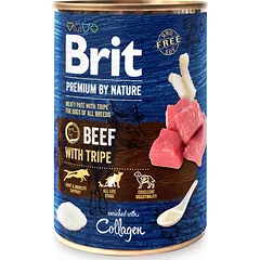 BRIT Premium by Nature Beef and tripes 400 g jautienos ir subproduktų natūralus maistas šunims