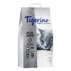 Tigerino Performance Active Carbon Katzenstreu – Babypuderduft