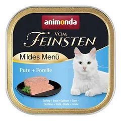 Animonda Vom Feinsten konservai katėms su kalakutiena ir upėtakiu, 100g nuotrauka
