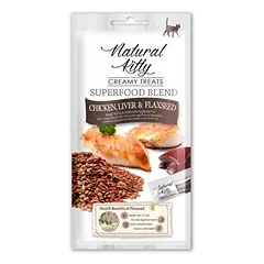 Natural Kitty Cat Creamy Treats Chicken, Liver and Flaxseed 48 g