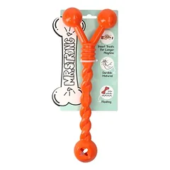 Šunų žaislas „Twister“, oranžinis, 30 cm — 2 nuotrauka