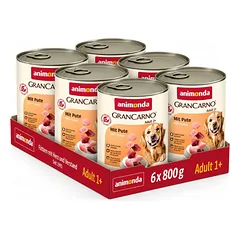GRANCARNO konservai šunims Adult su kalakutiena 6x800g