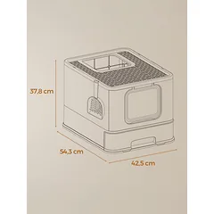 Tualetas, uždaras 54,3x42,5x37,8 cm — 3 nuotrauka