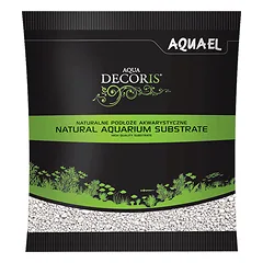Aquael dekoratyvinis kvarcinis gruntas akvariumui, baltas, 2-3 mm, 1 kg