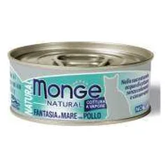 Monge Natural jūros gėrybių mišinys su vištiena, drėgnas maistas katėms 80 g parduotuvėje petreon.lt